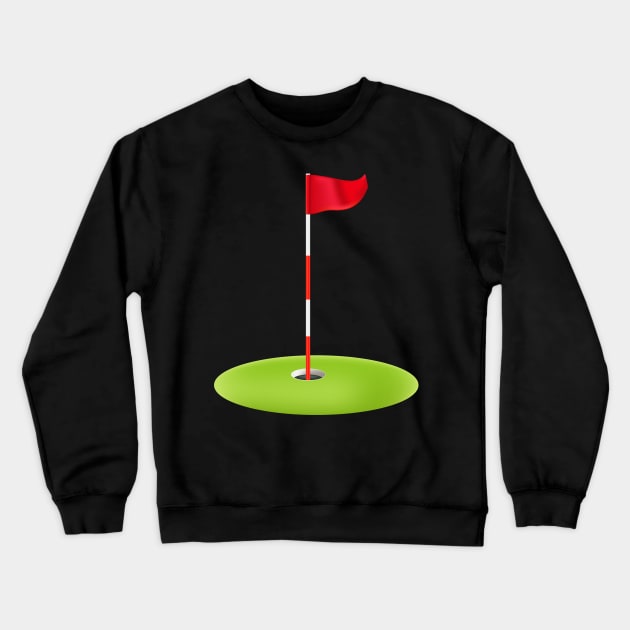 Putting Green Crewneck Sweatshirt by SWON Design